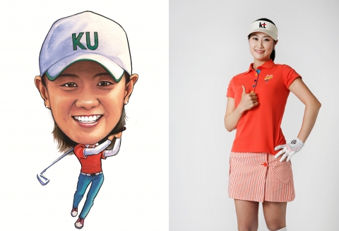 ‘프로골퍼’ 최나연· 김하늘 건국대서 학사모
