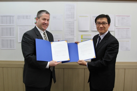존슨앤웨일즈 대학교(Johnson & Wales University, JWU) 한국조리과학고등학교 MOU 서명후 기념촬영