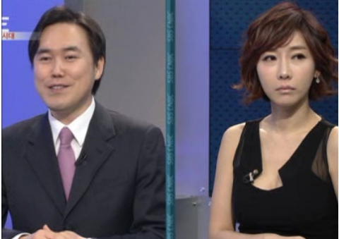 왼쪽부터 이진수 성형외과 원장, 곽현화 개그우먼_