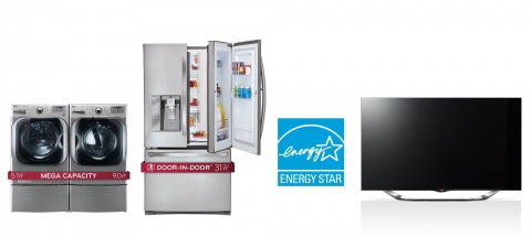2012년 ‘에너지 스타(Energy Star)’ 인증 받은 LG전자 제품들