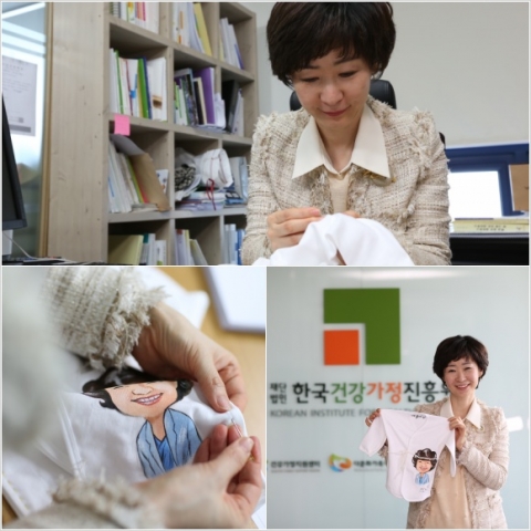 함께하는 사랑밭에서 진행하는 ‘미혼모 아기에게 배냇저고리 보내기’ 캠페인 시즌2에 한국건강가정진흥원의 고선주 원장이 동참했다.
