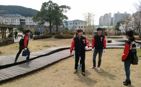 동명대 클린캠퍼스 운동 장면 2