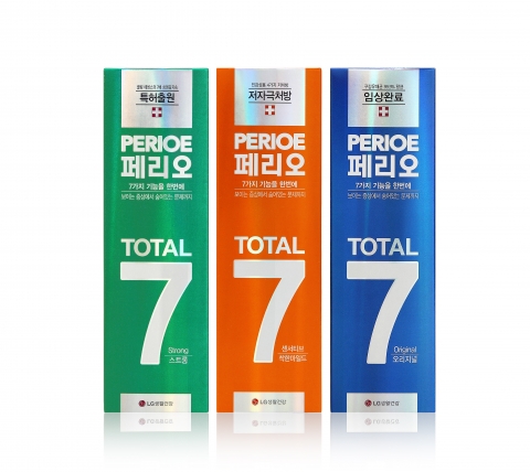 LG생활건강, 7가지 기능 담은 ‘페리오 토탈7’ 출시