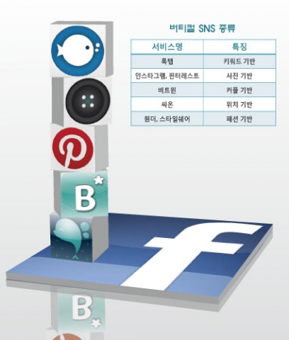 버티컬 SNS의 예시