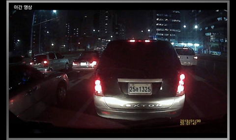 크로스오버 GOSHOT C200 야간촬영 모습
