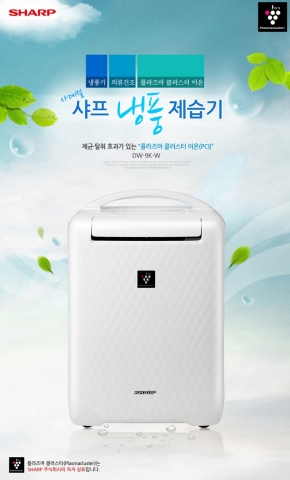 샤프 냉풍 제습기 DW-9K-W
