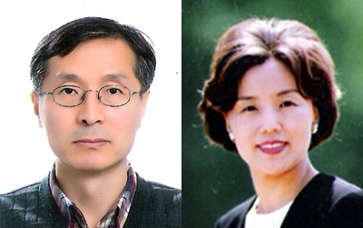 과학기술우수논문상을 수상한 (왼쪽부터) 건국대 나승열·강순주 교수