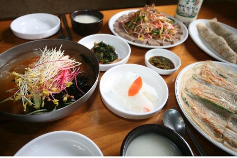 봉평맛집 물레방아 음식