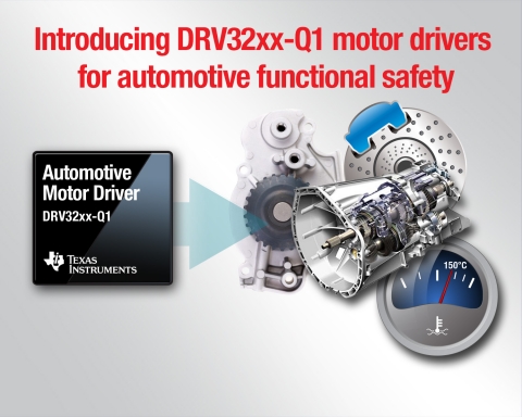 TI 코리아 는 ISO 26262 표준 기능 세이프티 요건을 충족하고 오토모티브 애플리케이션 설계를 지원하는 업계 최초의 오토모티브 모터 드라이버 제품군(DRV32xx-Q1)을 출