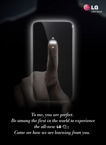 LG전자가 글로벌 미디어에 배포한 8월 7일 LG G2 Day 초대장