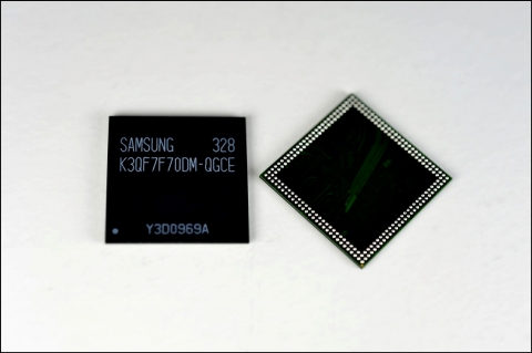 삼성전자 3GB 모바일D램 제품 사진