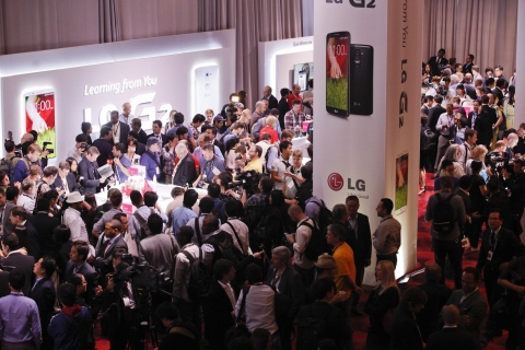 뉴욕 LG G2 Day에 참석한 글로벌 미디어 통신사업자들