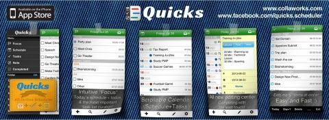 콜라웍스가 개발한 올인원 일정관리앱 Quicks for iPhone