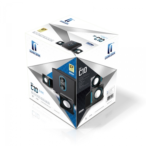던험랩스의 활성 앰프 내장 USB 2.1채널 스피커 DH-C10