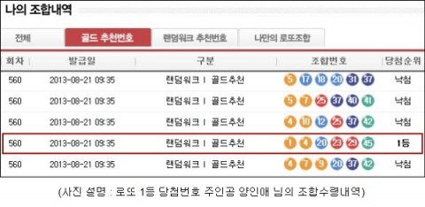 리치커뮤니케이션즈가 560회 로또 1등 1명, 2등 5명을 배출했다.