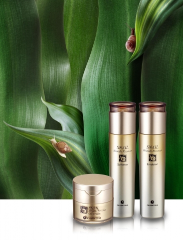 참존화장품이 새로운 스네일 링클 리커버 3종을 출시했다.