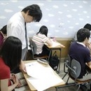 신우성논술학원의 수리논술 수업 장면.