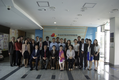 아시아 장애인 지역사회 지원서비스 국제연구 입교식 사진