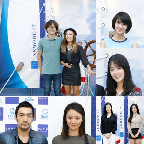 네모치과 홍대점 오픈 파티에 참석해 자리를 빛내준 스타들.