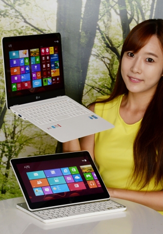 LG전자가 강력한 성능의 고화질 노트북 LG 울트라(위)를 출시했다. 풀HD IPS 디스플레이를 탑재한 LG 울트라(모델명: 13Z930)는 기존 패널(TN) 적용 제품과 달리 어