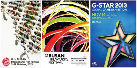 The 18th Busan International Film Festival, The 9th Busan Fireworks Festival,G-Star 2013, the Global...