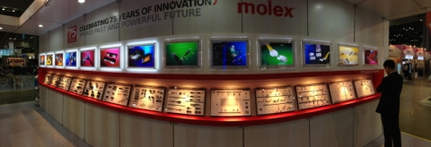 2013 한국전자전(KES 2013)에 한국몰렉스가 참가해 커넥터 제품과 LED 어레이 홀더 제품을 대거 선보였다.