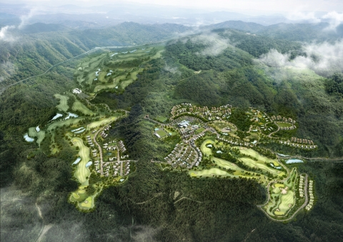 더스프링의 부지 조감도이다.