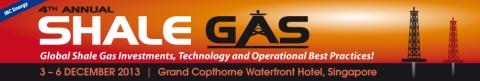 IBC Asia 주최의 셰일가스 컨퍼런스(Shale Gas 2013)가 12월 3일부터 6일까지 싱가포르에서 개최된다.