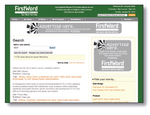 글로벌인포메이션이 FirstWord Pharma PLUS 무료 트라이얼 신청을 접수받는다.