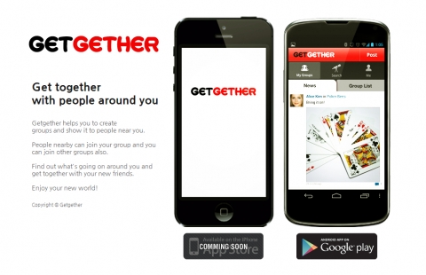 위치기반 캐주얼 소모임 서비스 앱 겟게더가 출시됐다.