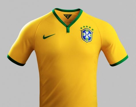 나이키가 공개한 새로운 브라질 월드컵 국가대표 유니폼