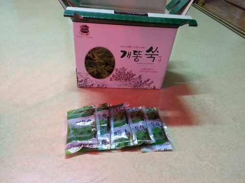 동의농장은 식약처 허가를 받은 안전한 개똥쑥 진액 제품을 선보이고 있다.