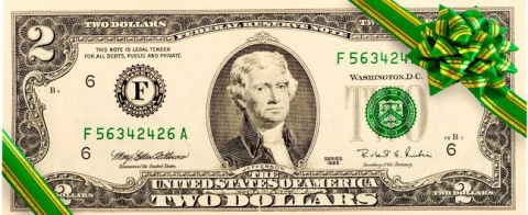 한 남성이 여동생으로부터 행운의 2달러를 받은 후, 실제 로또 2등에 당첨돼 화제다.