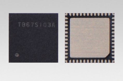 Toshiba: TB67S103A a stepping motor driver which can drive motors by signals through a serial interface.