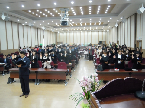 건국대학교 문헌정보학과 제2회 도서관인 윤리선언식이 진행됐다.