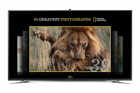 삼성전자 UHD TV  ‘F9000’에서 내셔널 지오그래픽 앱을 실행한 화면