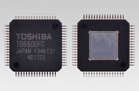 Toshiba TB6600FG, a high current stepping motor driver with HQFP64 package