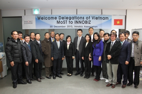 베트남 과학기술부가 이노비즈협회를 방문했다.