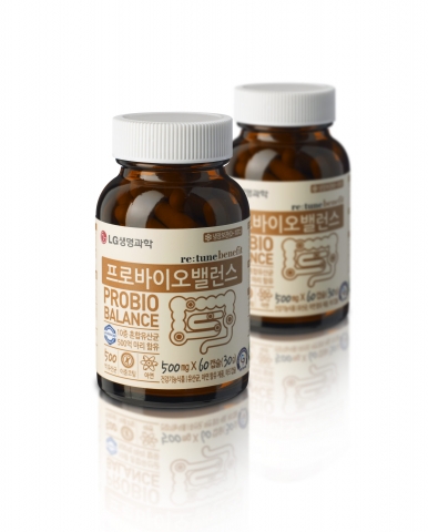 LG생명과학 리튠 프로바이오 밸런스는 한 캡슐에 프로바이오틱스 유산균 500억 마리가 투입됐다.