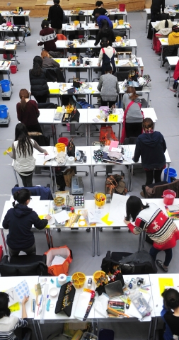건국대학교는 15일부터 26일까지 각 전공별 일정에 맞춰 2014학년도 예체능계열 신입생 정시모집(‘나’, ‘다’군 일반학생전형)을 위한 실기고사를 실시했다.