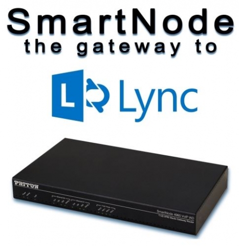 스마트노드가 비인증된 시스템 요소를 Lync와 상호호환이 가능하게 함.