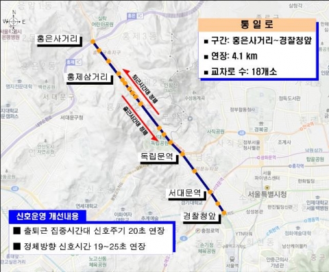 통일로 개선 구간 현황 및 개선내용