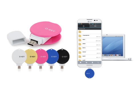 IT 주변기기 전문기업 에이디크래프트가 출시한 스마트 OTG USB메모리(모델명 : Okey100) 64G