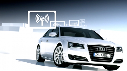 Audi connect(R)(아우디 커넥트) 서비스는 핫스팟, 인터넷 라디오, 웹 서비스, 3D 네비게이션 시스템을 총망라한다.