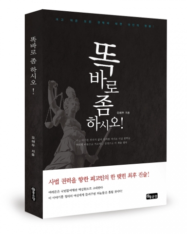 좋은땅출판사가 충격적 실화소설 똑바로 좀 하시오를 출간했다.