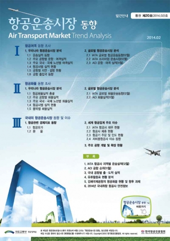 월간 항공운송시장 동향 제20호(2014.2월호) 목차