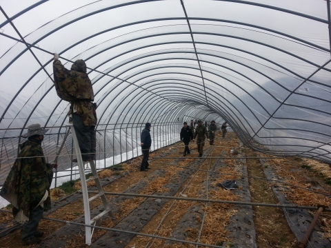 폭설 피해농가 지원