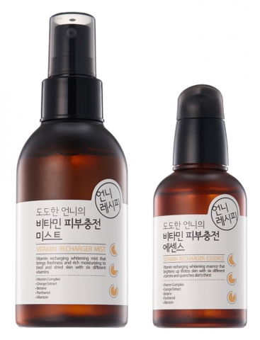 언니 레시피의 브랜드 첫 제품 도도한 언니의 비타민 피부 충전 미스트&에센스
