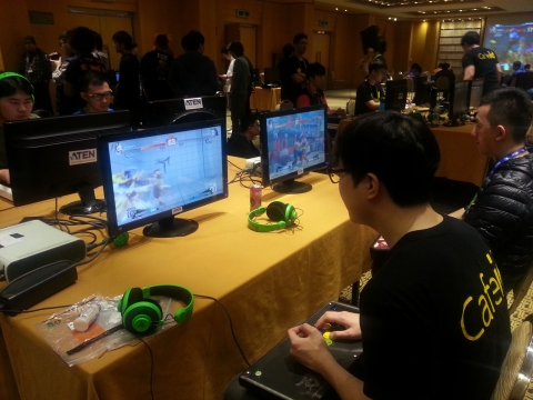 에이텐코리아가 2014 Id Global Fighting Game Tournament에 최신 영상분배 장비를 지원, 글로벌 게임대회에서 기술력을 뽐냈다.