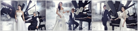 임태경-김소향, 박효신-임정희, 박은태-정재은 커플 사진이다.